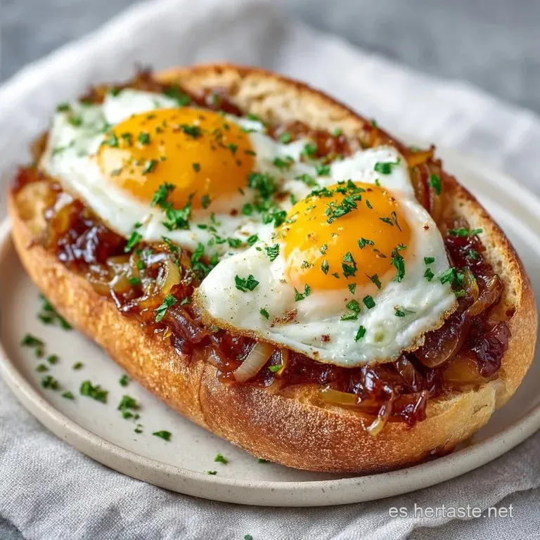 Bocadillo Huevo Frito Gourmet: Crujiente y Meloso