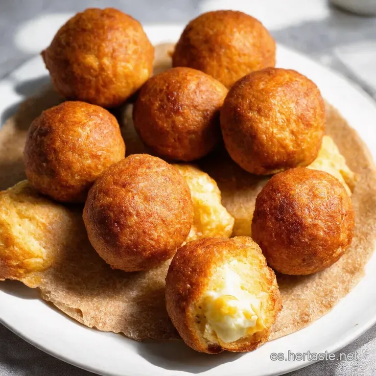 Bocaditos de Amor Alb&oacute;ndigas Rellenas de Mozzarella que Enamoran