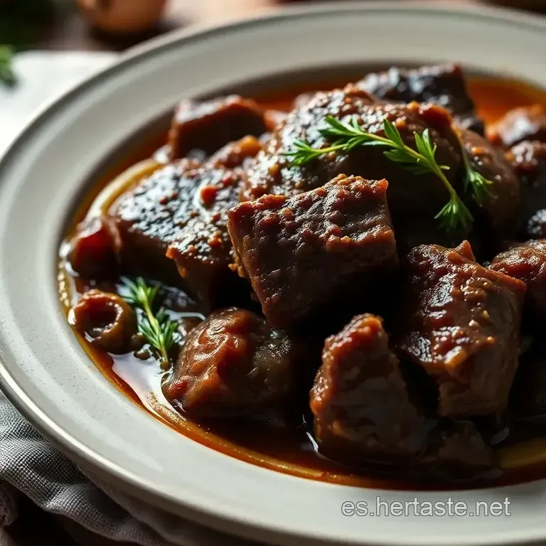 Boeuf Bourguignon a La Espa&ntilde;ola presentation