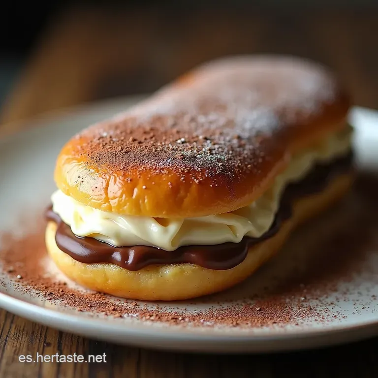 Brazo de Gitano Cl&aacute;sico El Secreto de la Esponjosidad Perfecta Relleno de Nata y Virutas de Chocolate