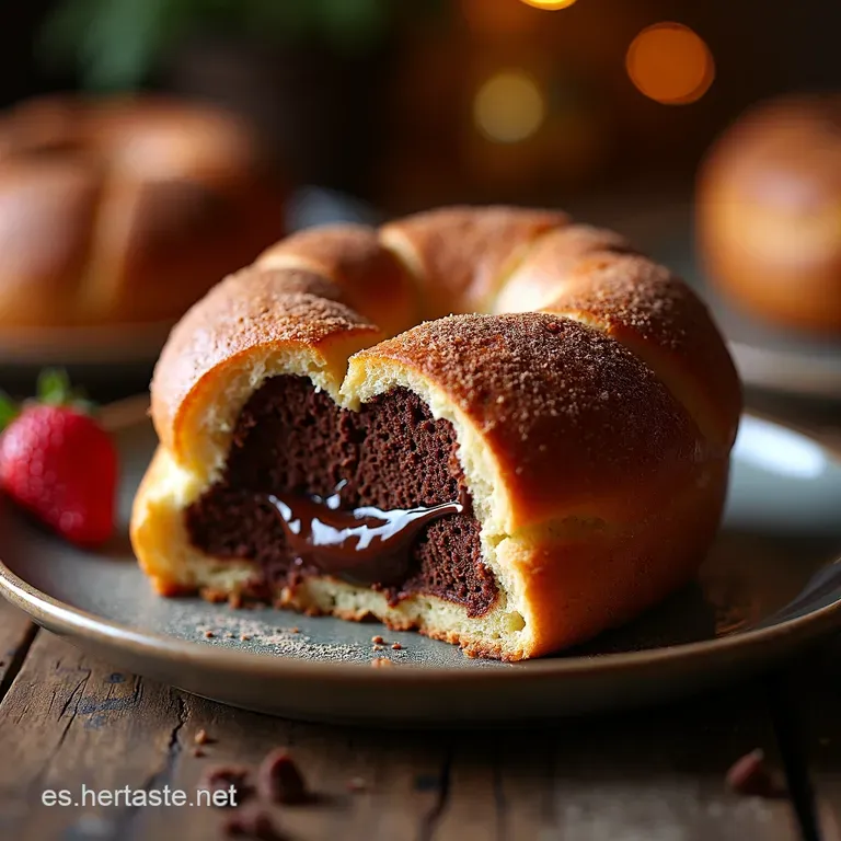 El Pan De Dios De Chocolate Brioche Ultraesponjoso Y Oscuro presentation