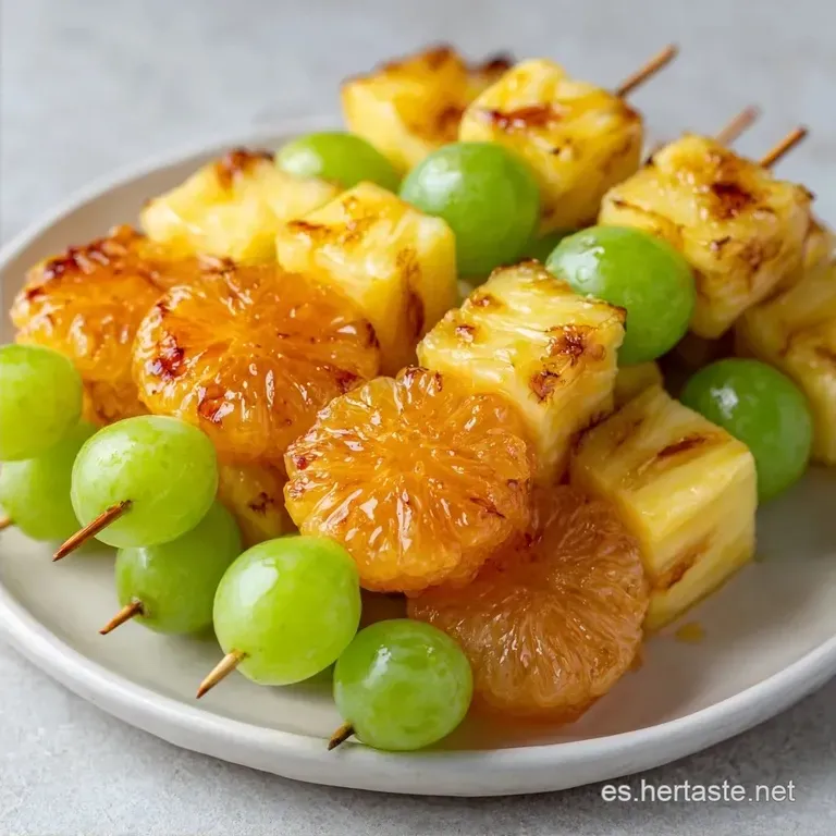 Brochetas De Fruta: Frescas y Jugosas