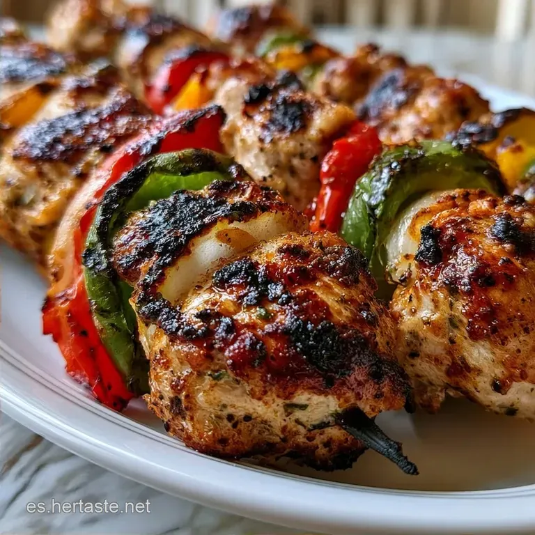 Brochetas De Pavo Jugosas Y R&aacute;pidas