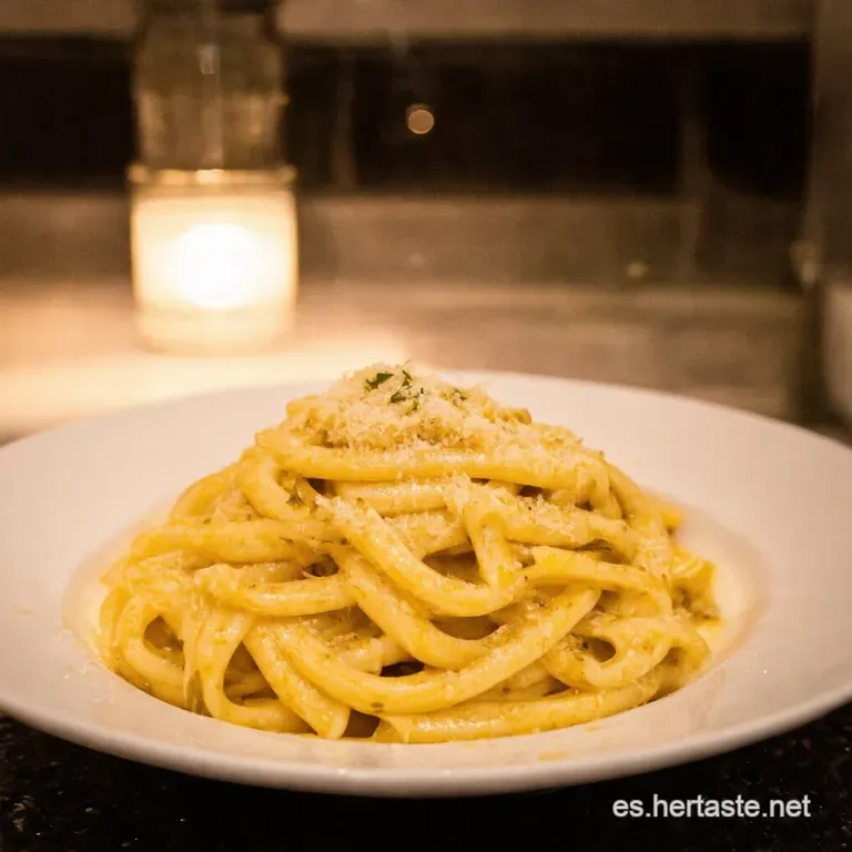Bucatini Cacio E Pepe presentation