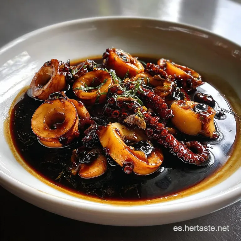 Calamar en su Tinta Tradicional