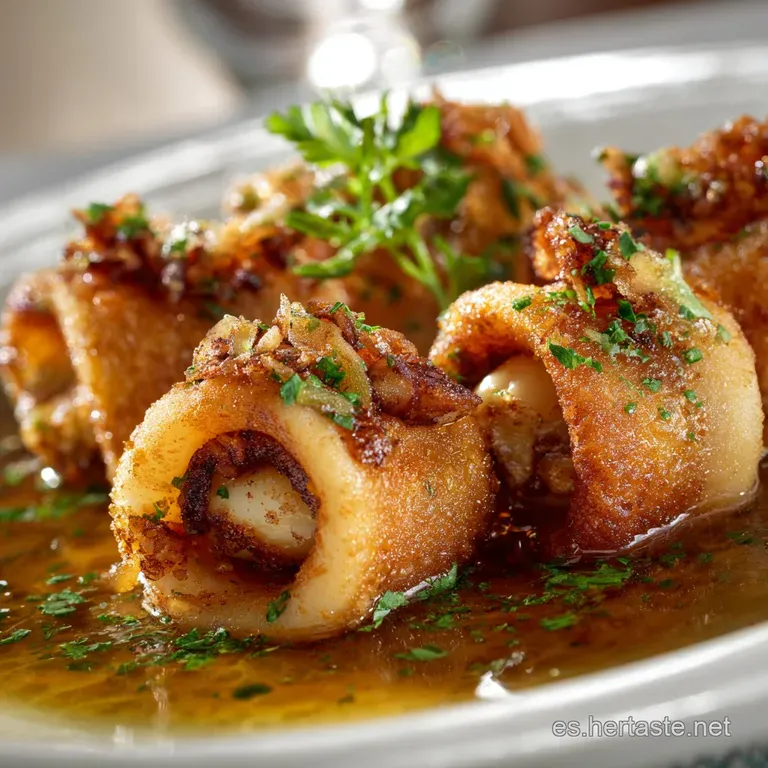Calamares Rellenos: La Aut&eacute;ntica Receta Tradicional De La Abuela presentation