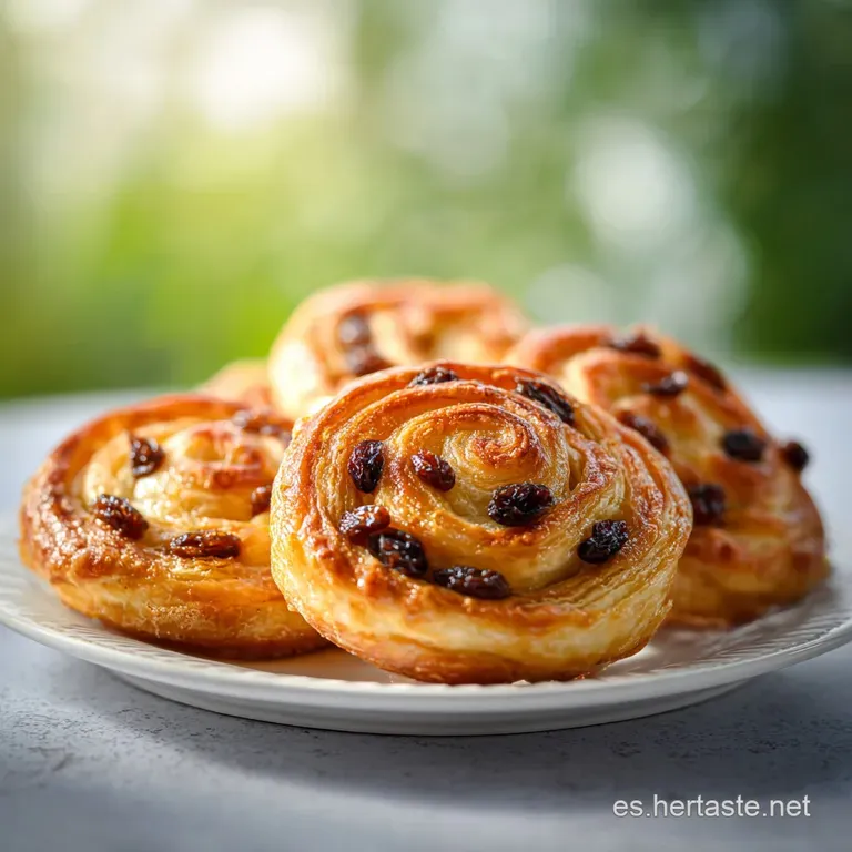 Caracolas de Hojaldre: Receta Espa&ntilde;ola