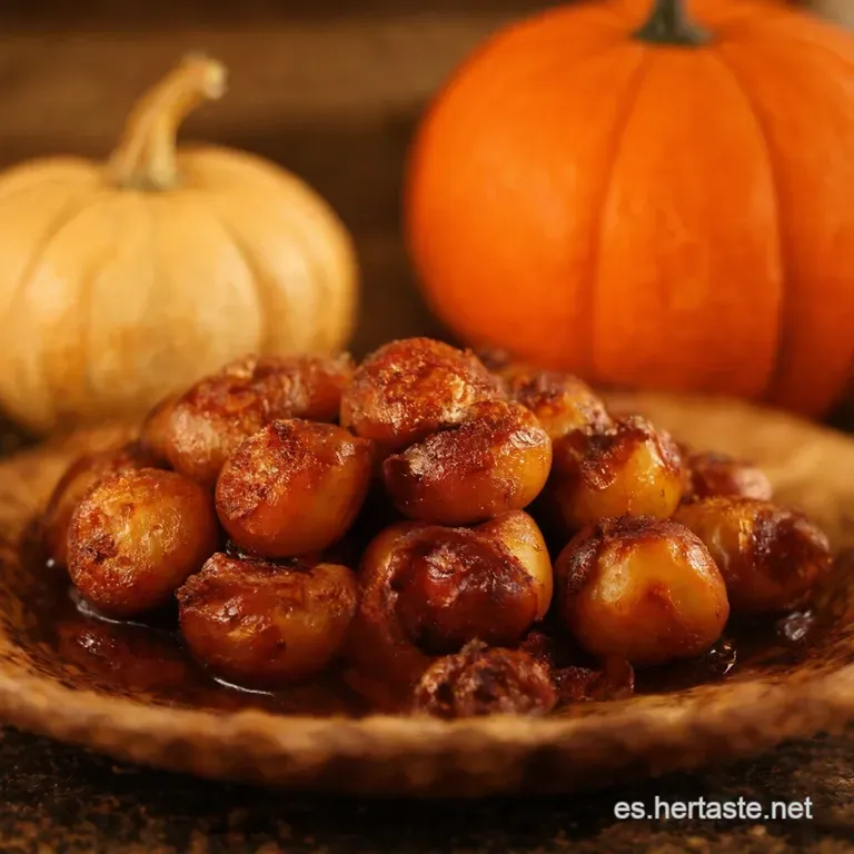 Casta&ntilde;as En Alm&iacute;bar De Miel (Sin Horno) presentation