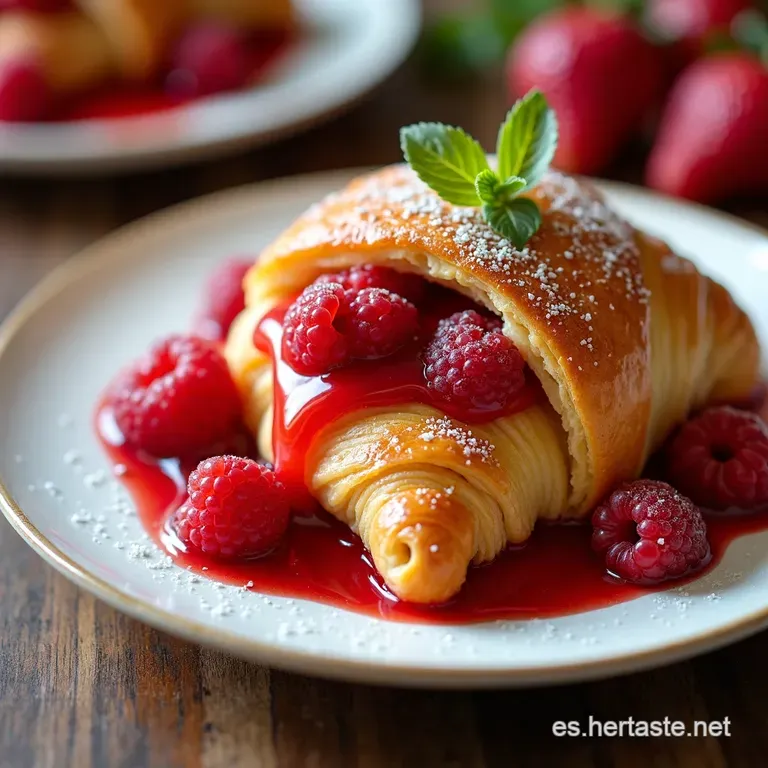 Cazuela de Croissant con Frutos Rojos