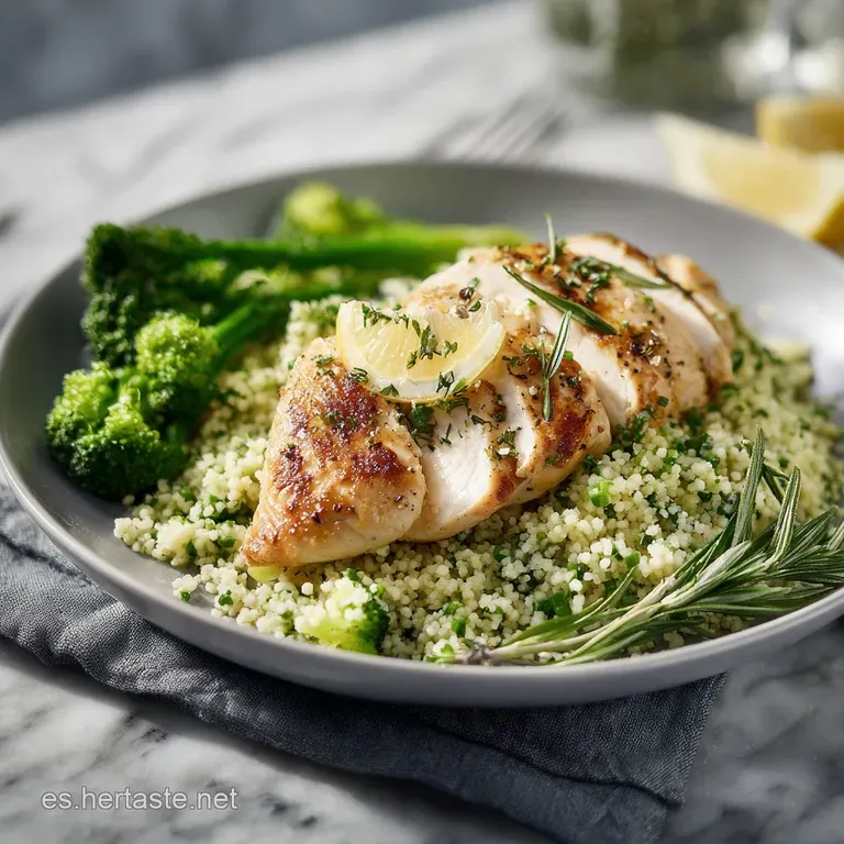 Elegant plate features juicy chicken with golden-brown edges, vibrant colorful vegetables, and fragrant steam rising to te...