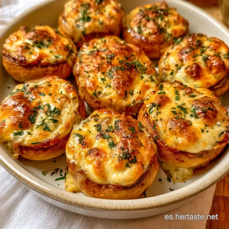 Champiñones Rellenos en Freidora de Aire