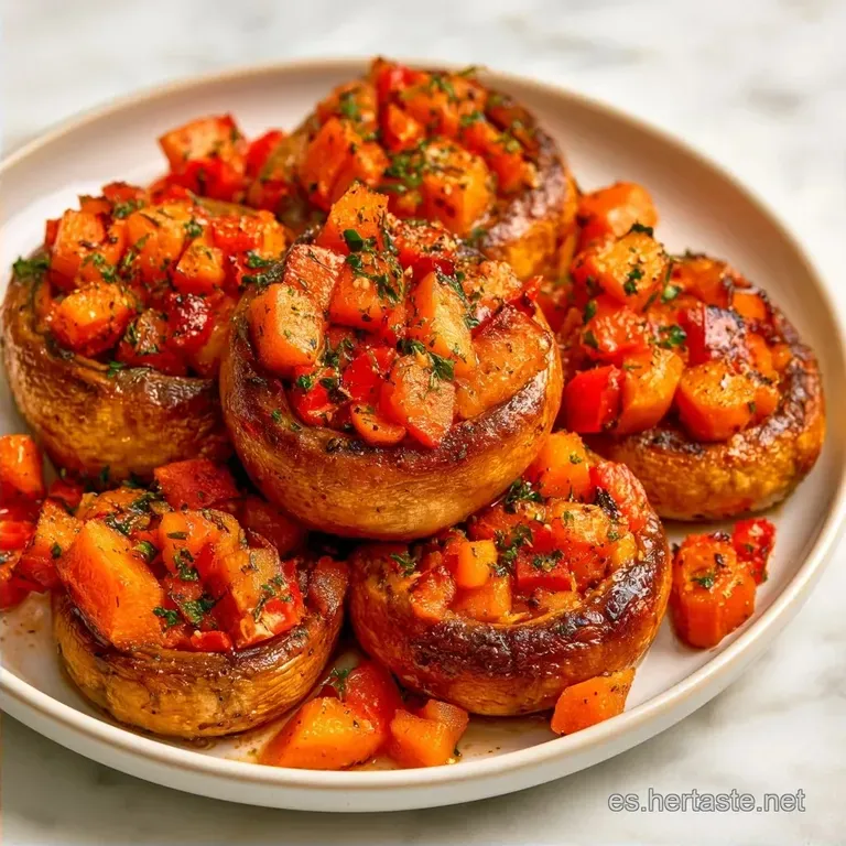 Champiñones Rellenos Vegetarianos Gourmet