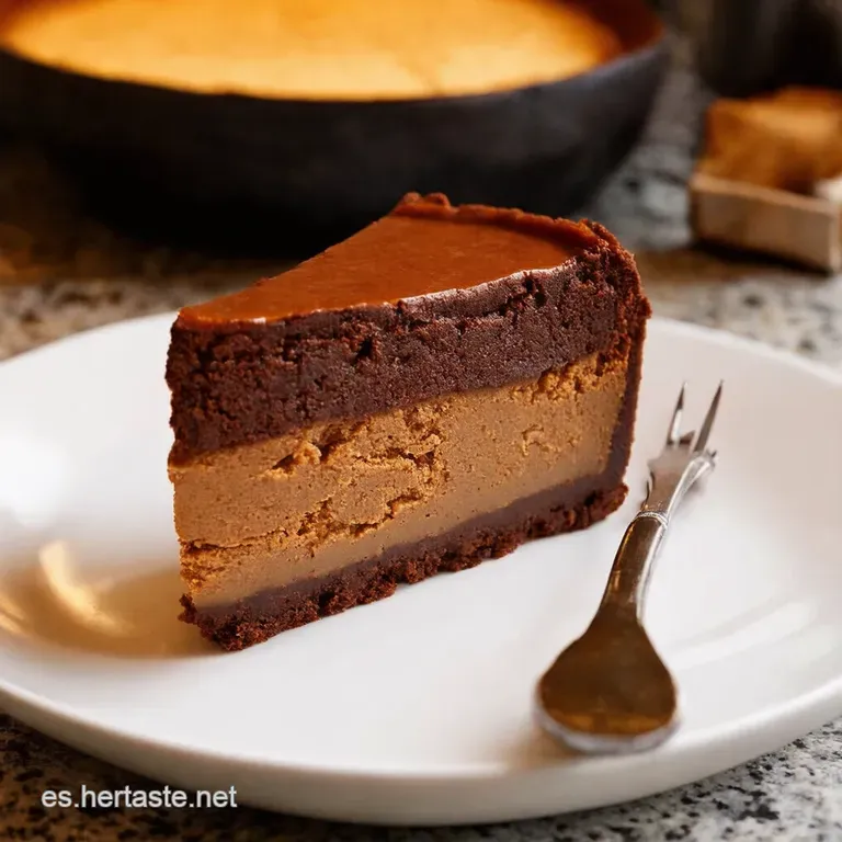 Cheesecake Brownie De Caramelo Lo Mejor De Dos Mundos presentation