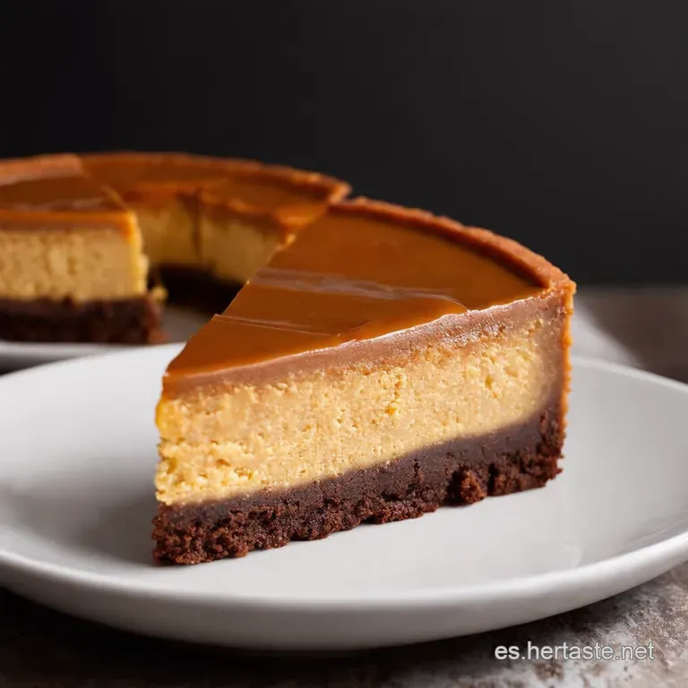 Cheesecake Brownie de Caramelo Lo Mejor de Dos Mundos