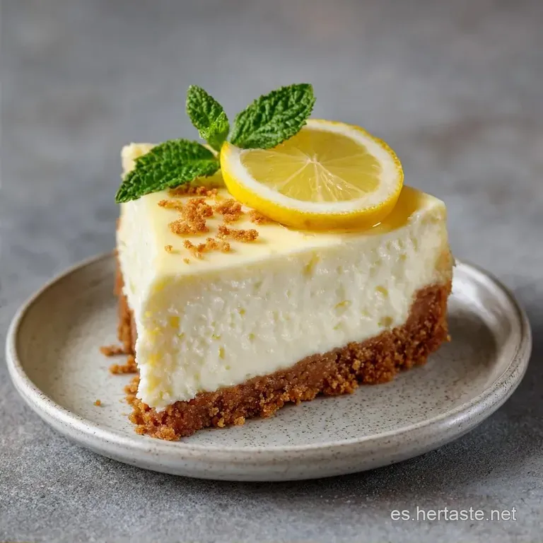 Cheesecake Fr&iacute;o de Lim&oacute;n: Cremoso y Refrescante