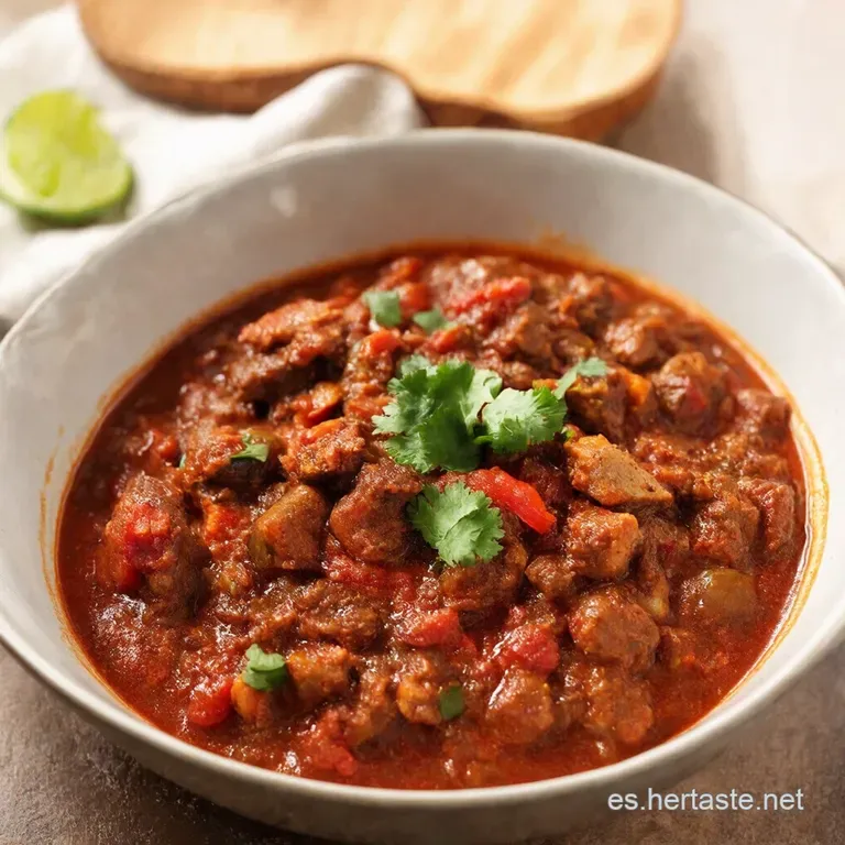 Chili con Carne A mi Manera Sabor TexMex con un Toque Espa&ntilde;ol