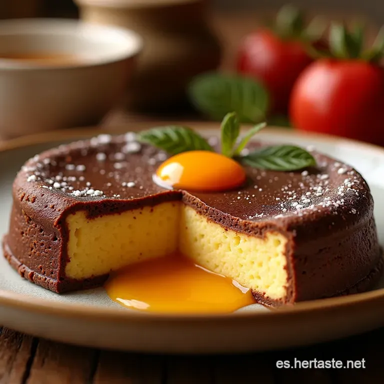 Chocoflan M&aacute;gico El Pastel Imposible Jugoso Y F&aacute;cil De Preparar presentation