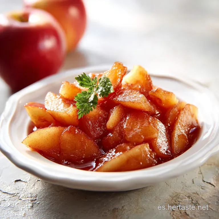 Creamy, pale-yellow applesauce in a glass bowl, topped with a dusting of cinnamon. A spoon invites a comforting taste.