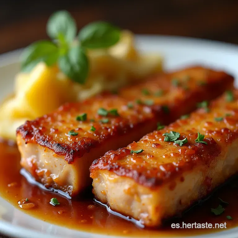 Costillas de Cerdo Glaseadas a Fuego Lento El Secreto de la Carne que Cae del Hueso
