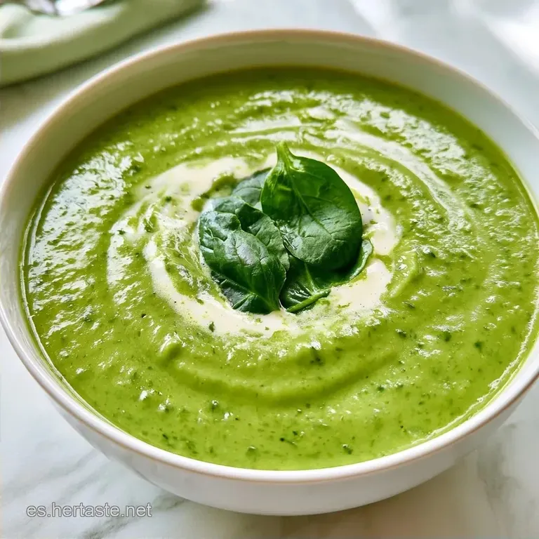 Crema De Verduras Saludable Con Espinacas