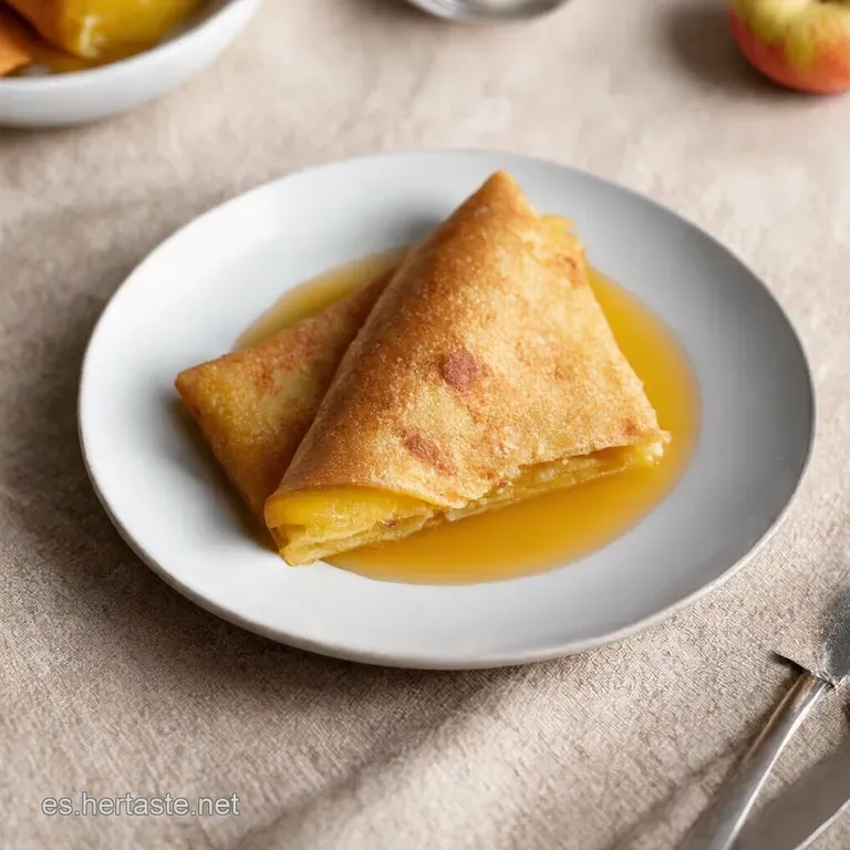 Crepas de Manzana y Canela Rellenas de Manjar