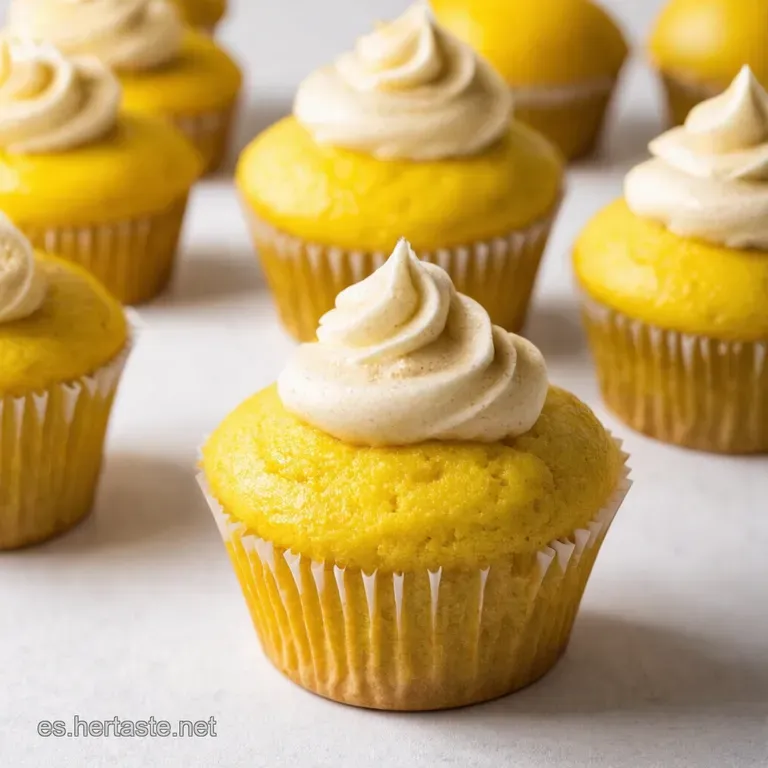 Cupcakes de Lim&oacute;n y Frambuesa Un Toque Refrescante de Verano