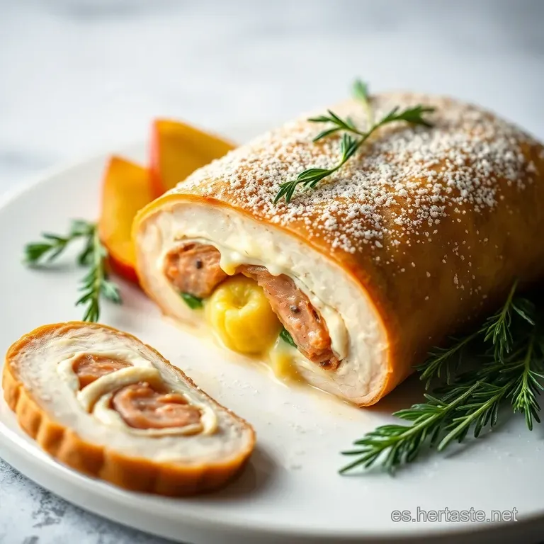 El Rollo Navide&ntilde;o Pechuga De Pavo Rellena Estelar presentation