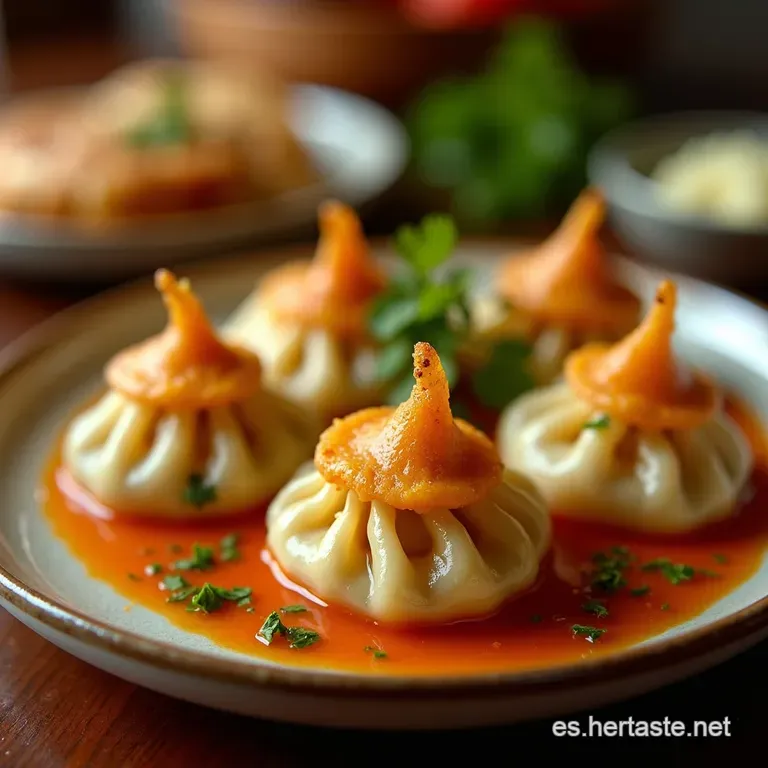 Empanadilla De Pollo Asi&aacute;tica presentation