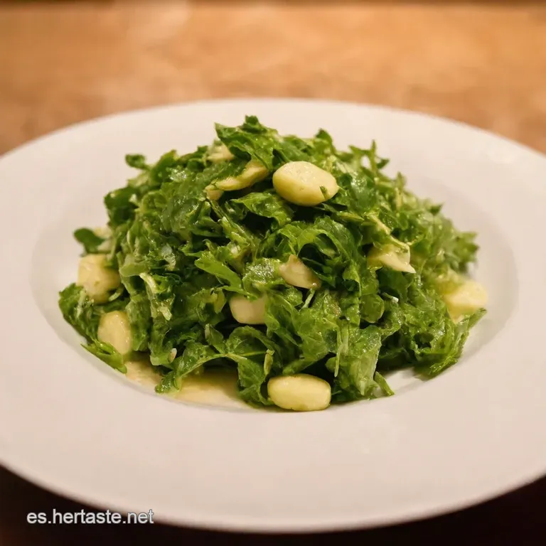 Ensalada De Jud&iacute;as Verdes a La Andaluza presentation
