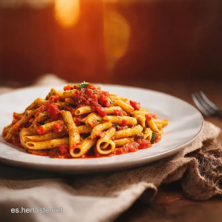 Ensalada De Pasta Al Pesto Con Un Toque Mediterr&aacute;neo presentation