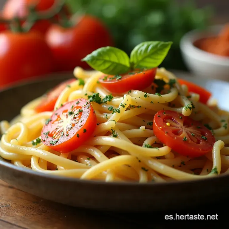 Ensalada De Pasta Mediterr&aacute;nea Saludable presentation