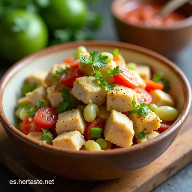 Ensalada de Pollo A Mi Manera Cremosa Fresca y con el Toque Secreto del Estrag&oacute;n