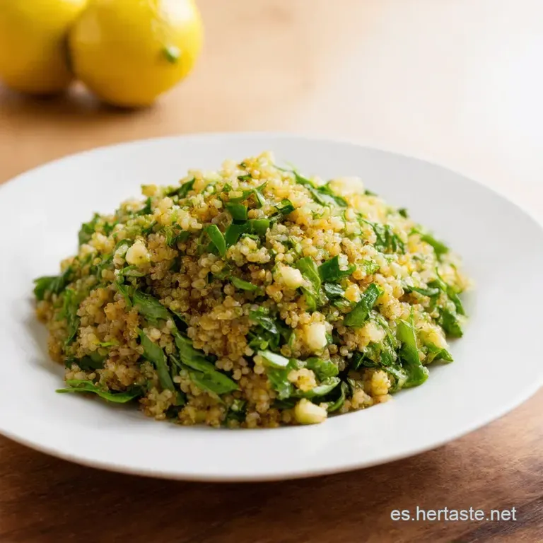 Ensalada De Quinoa Refrescante Con Vinagreta C&iacute;trica presentation