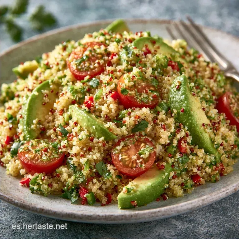 Ensalada De Quinoa Y Aguacate Con Tomates Cherry