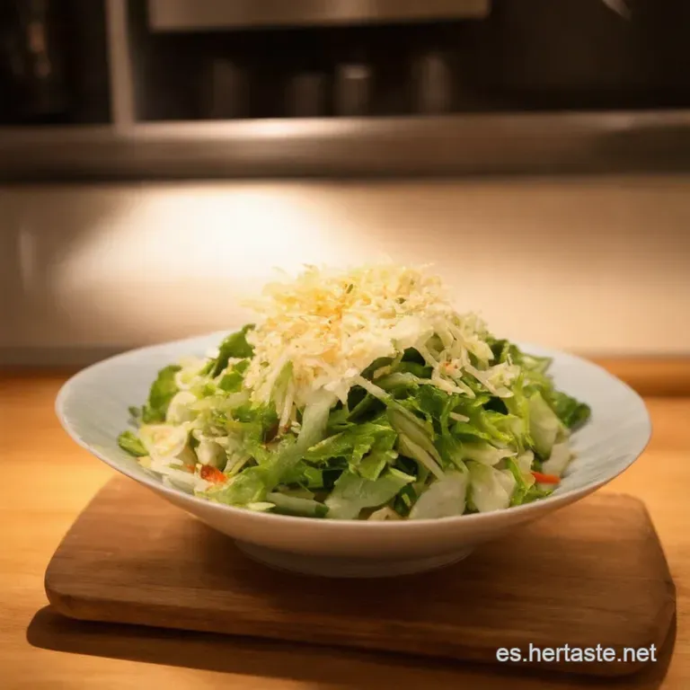 Ensalada Japonesa De Pepino Sunomono presentation