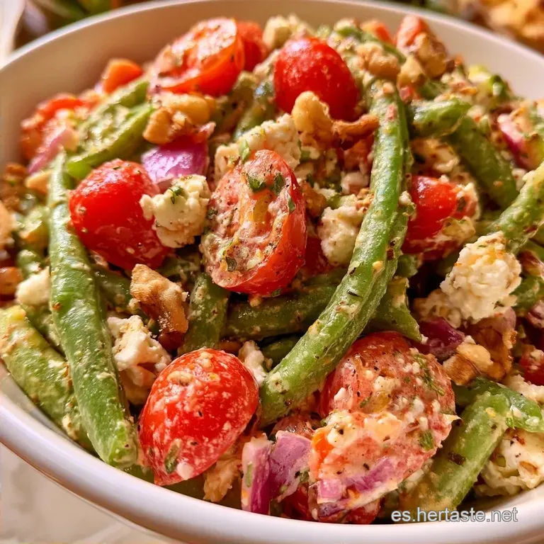 Ensalada de Judías Verdes con Queso Feta