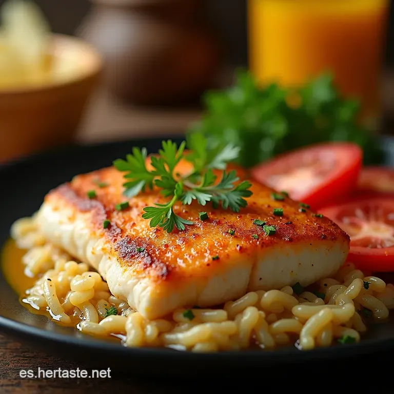 Filete De Pescado Empanizado Crujiente presentation