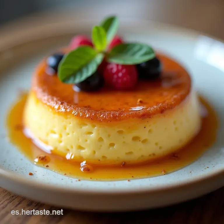 Flan de Caf&eacute; Cremoso Sin Encender el Horno