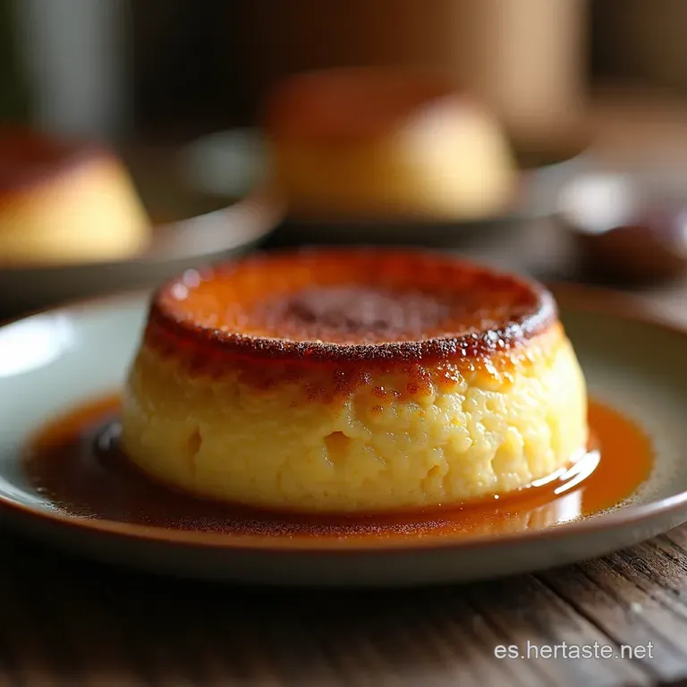 Flan De Chocolate Celestial presentation