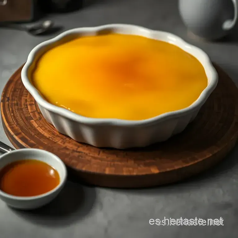 Flan De Huevo Express En Freidora De Aire presentation