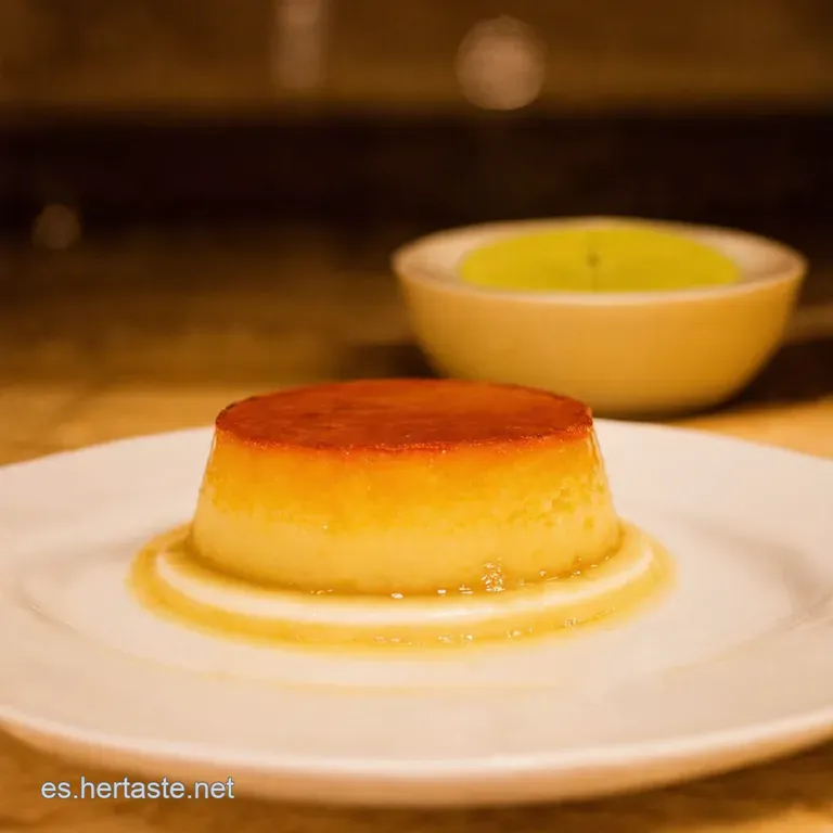 Flan De Lim&oacute;n Refrescante Sin Horno presentation