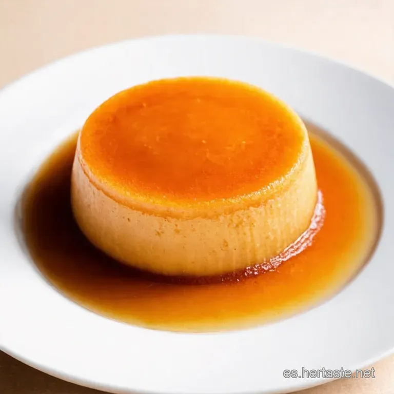 Flan de Melocot&oacute;n en Alm&iacute;bar Un Postre Fresquito Sin Horno