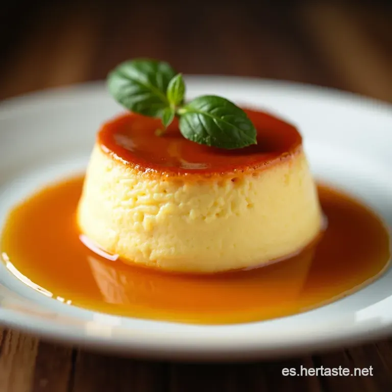El Flan Napolitano Cl&aacute;sico Suave Cremoso y con el Caramelo Justo