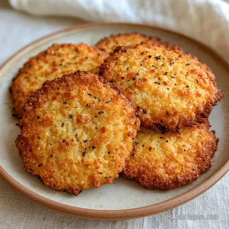 Peque&ntilde;as piezas circulares de color amarillo intenso apiladas en un plato blanco con una rama de perejil fresco.