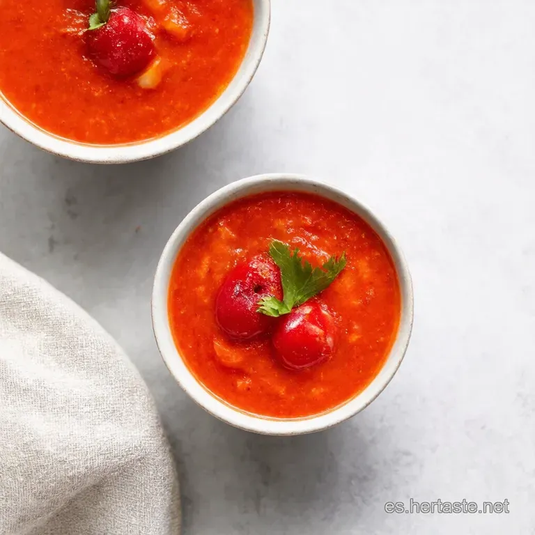 Gazpacho de Cerezas Explosi&oacute;n de Verano