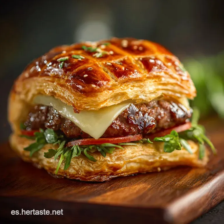 Hamburguesa Wellington: El Lujo En Hojaldre Al Estilo Masterchef presentation