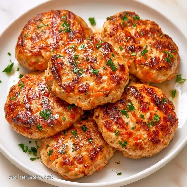 Jugosas Hamburguesas De Pollo Saludables