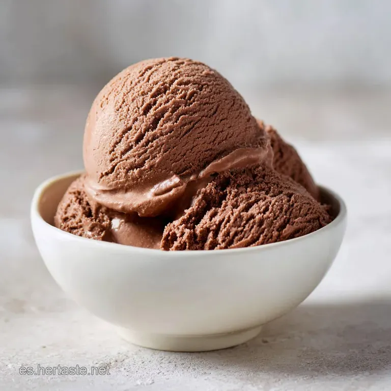 Helado de Chocolate: Textura Aterciopelada