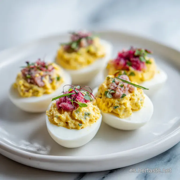 Huevos Rellenos de At&uacute;n: Tradici&oacute;n y Textura