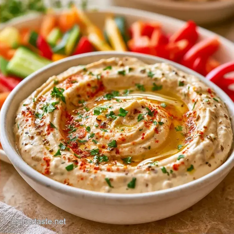 Hummus Saludable con Verduras en 10 Minutos